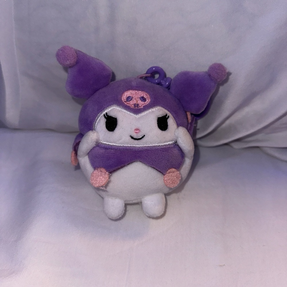 Sanrio Kuromi Plush Keychain - Purple